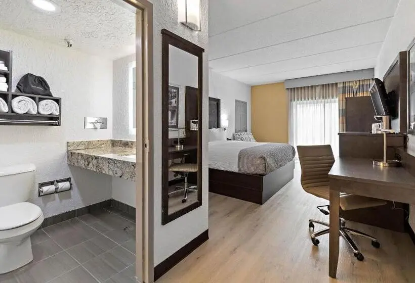 キングサイズベッドのデラックスルーム, Americinn By Wyndham Rochester Near Mayo Clinic