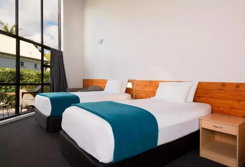 キングサイズベッドのスタンダードルーム, The Sands Hotel Hokianga