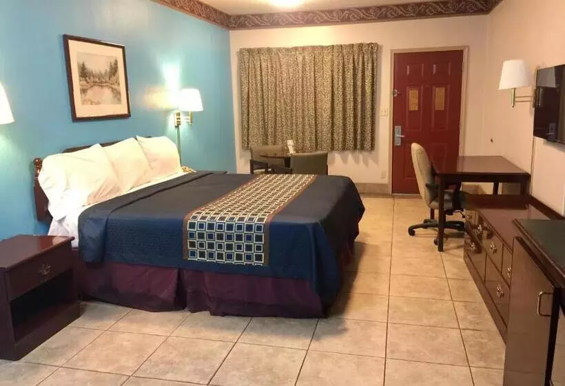 キングサイズベッドのデラックスルーム, Texas Inn And Suites City Center At University Dr