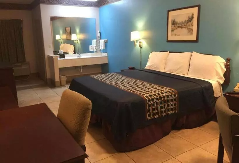 キングサイズベッドのデラックスルーム, Texas Inn And Suites City Center At University Dr