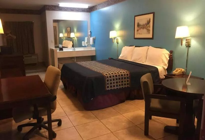 キングサイズベッドのデラックスルーム, Texas Inn And Suites City Center At University Dr