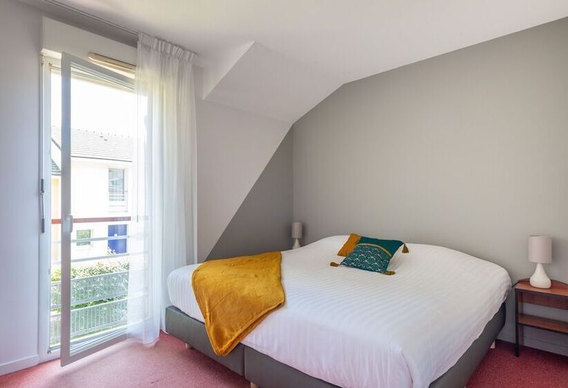 带2个卧室的公寓, Comfort Aparthotel Nantes La Beaujoire
