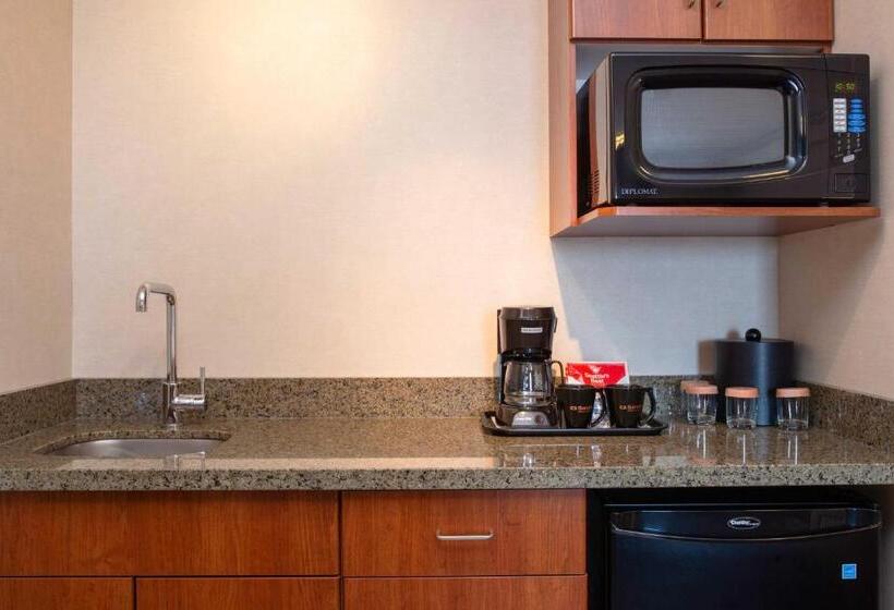 מיטת קינג בסוויטה, Sandman Hotel & Suites Winnipeg Airport