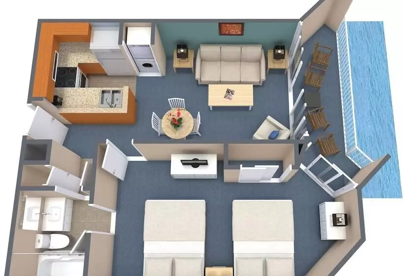 سوییت با چشم‌انداز دریا, The Strand  A Boutique Resort
