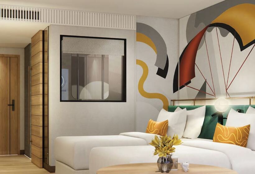 غرفة قياسية مطلّة علي حمام السباحة, M Social Hotel Phuket