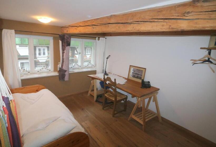 غرفة قياسية فردية حمام مشترك, Fachwerk Kultur Pension Tangobrücke