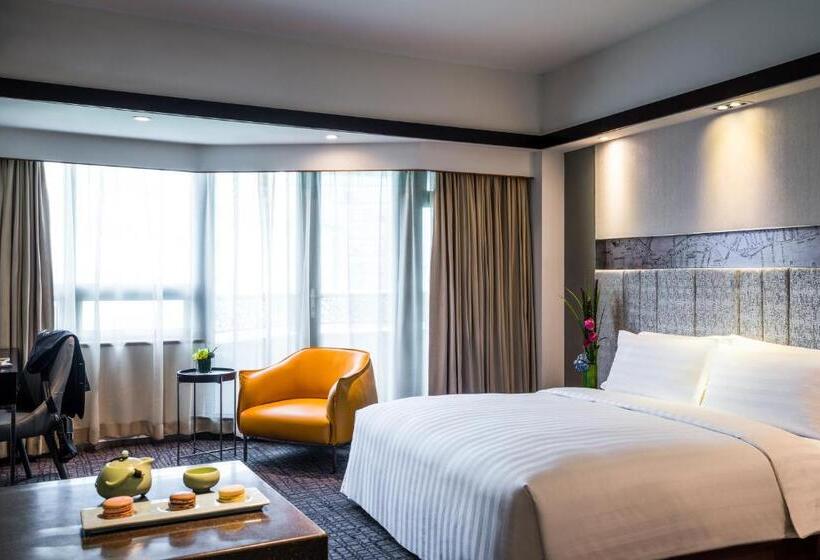 도시전망 디럭스룸 킹침대, Grand Mercure Shanghai Hongqiao