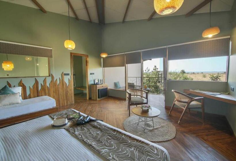 발코니 디럭스 룸, Tadoba Jungle Camp