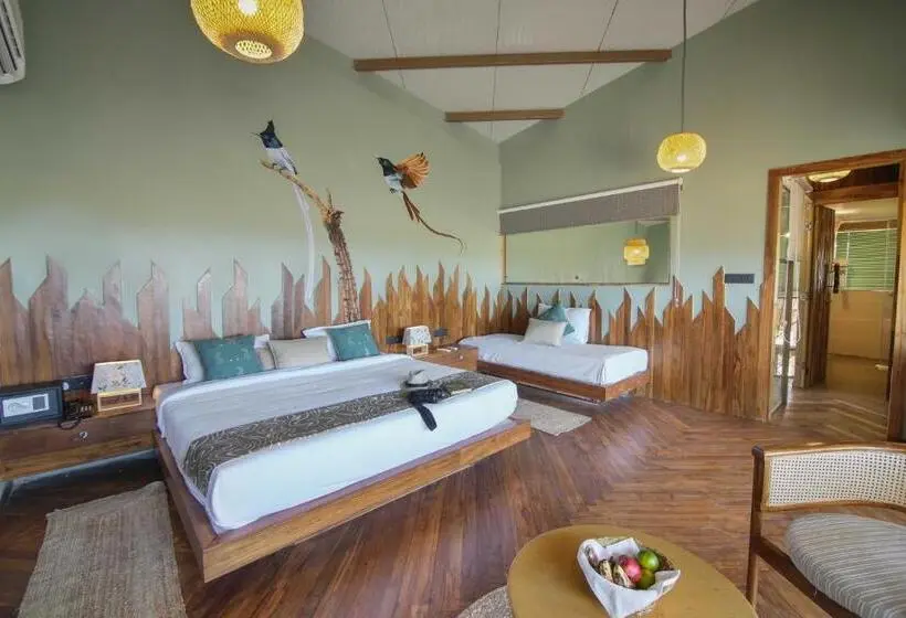 バルコニー付きデラックスルーム, Tadoba Jungle Camp