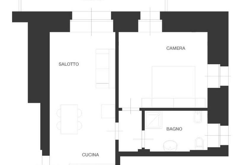 דירה בת חדר שינה 1 עם נוף, Residence Aurora