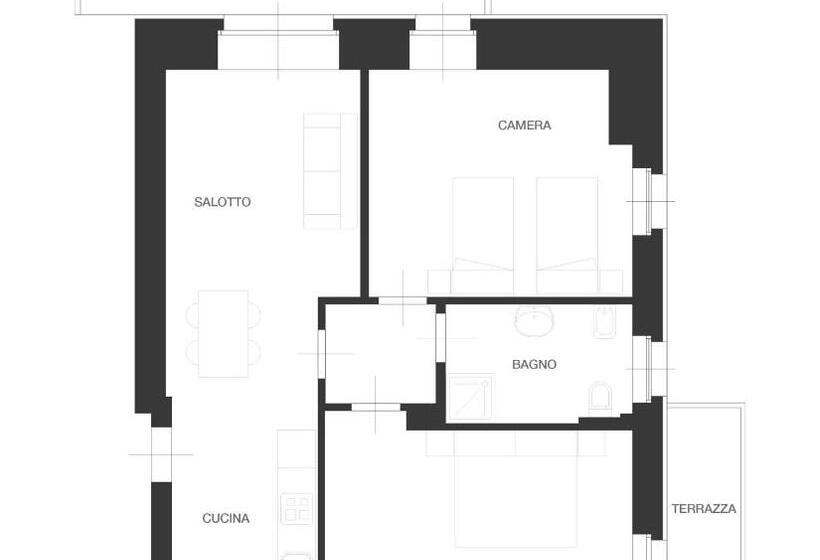 דירת פנטהאוז 1 חדרי שינה, Residence Aurora