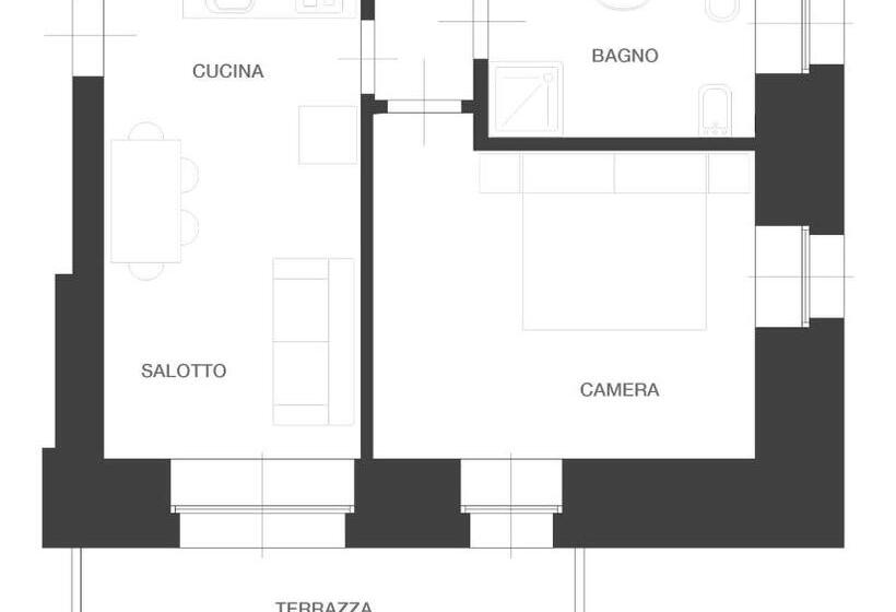 דירה בת חדר שינה 1 עם נוף, Residence Aurora