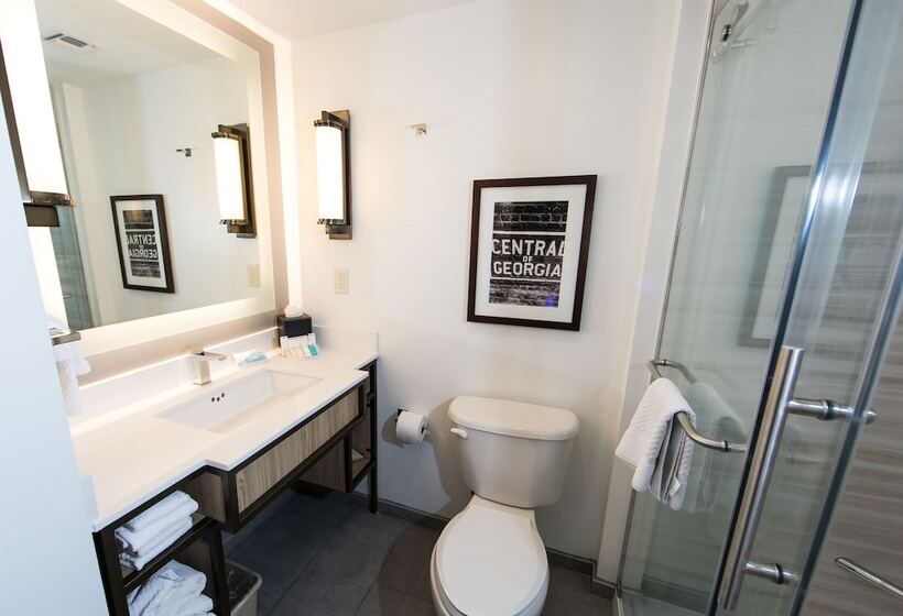 חדר סטנדרט מיטה זוגית, Hilton Garden Inn Savannah Historic District