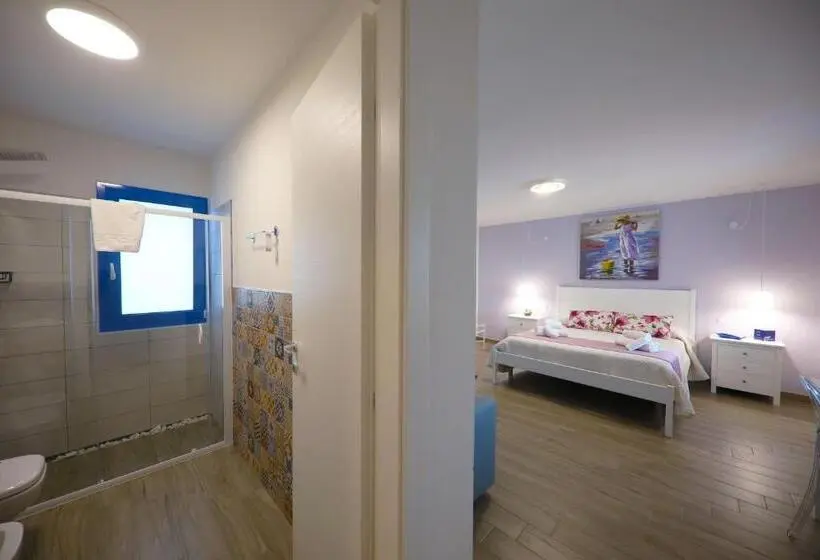 Deluxe-huone Merinäkymä Parveke, Skyview Cefalù
