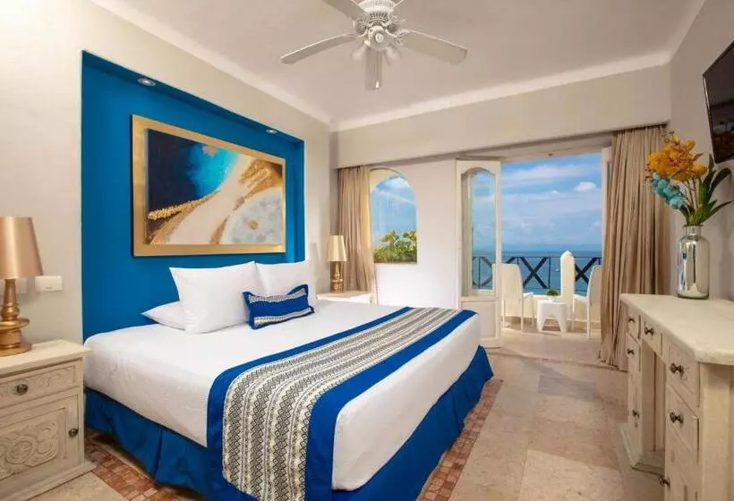 اتاق لوکس با چشم‌انداز دریا, Blue Chairs Beachfront Resort Puerto Vallarta - Adults Only