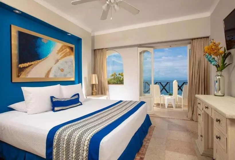 اتاق لوکس با چشم‌انداز دریا, Blue Chairs Beachfront Resort Puerto Vallarta - Adults Only