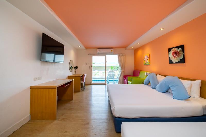 اتاق لوکس با چشم‌انداز استخر, Best Bella Pattaya