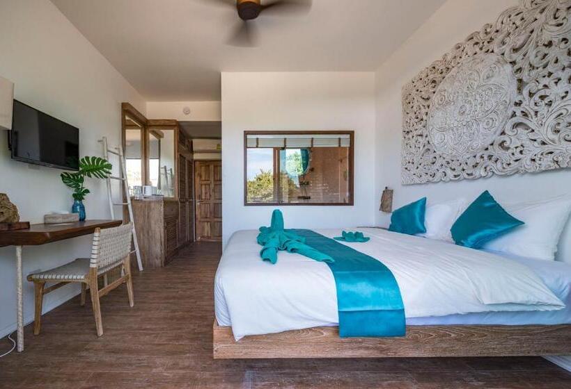 غرفة ديلوكس مزودة بشرفة, By The Sea Koh Mak Boutique Guesthouse