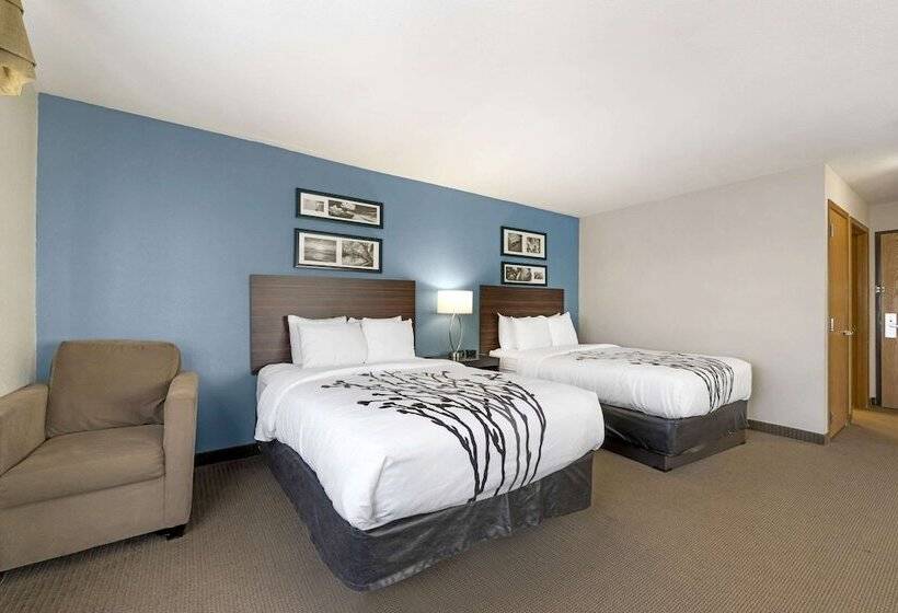 غرفه قياسيه سريرين مزدوجين, Sleep Inn & Suites Hays I70