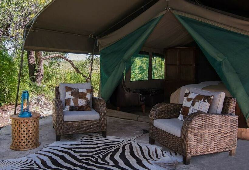 چادر با خدمات رفاهی لوکس, Nkwe Safari Lodge