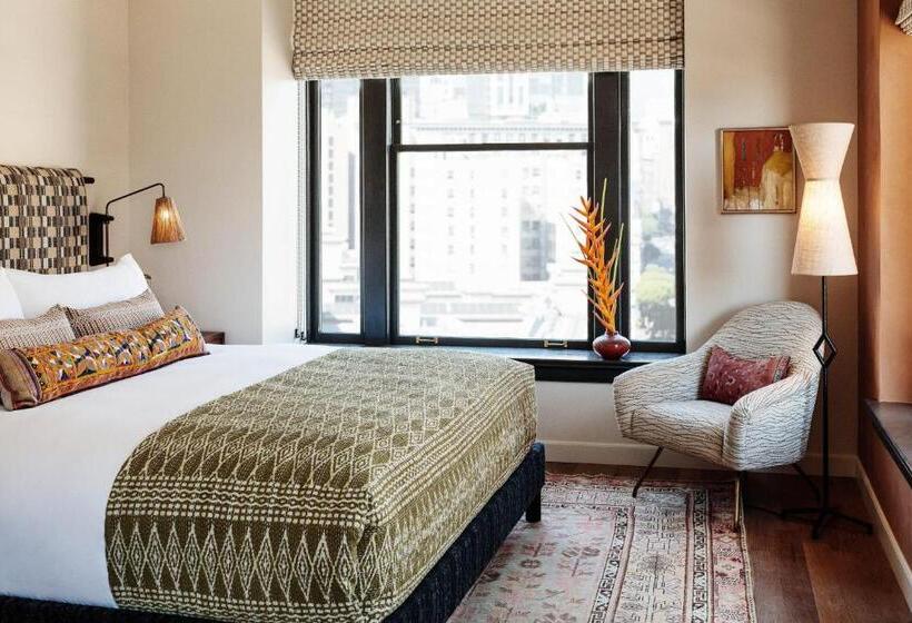 غرفة ديلوكس سرير كينج مطلة على المدينة, Downtown Los Angeles Proper Hotel, A Member Of Design Hotels