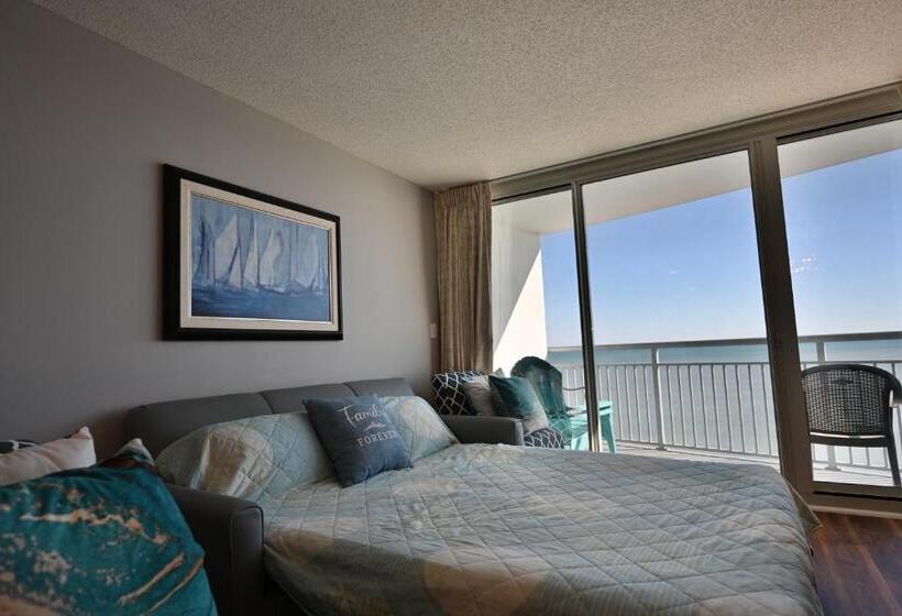 غرفة عائلية مطلّة علي البحر, Luxury 2 Beds 2 Bath Ocean Front Condo