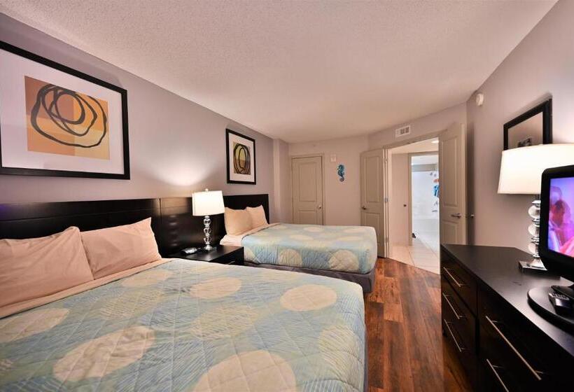 غرفة عائلية مطلّة علي البحر, Luxury 2 Beds 2 Bath Ocean Front Condo