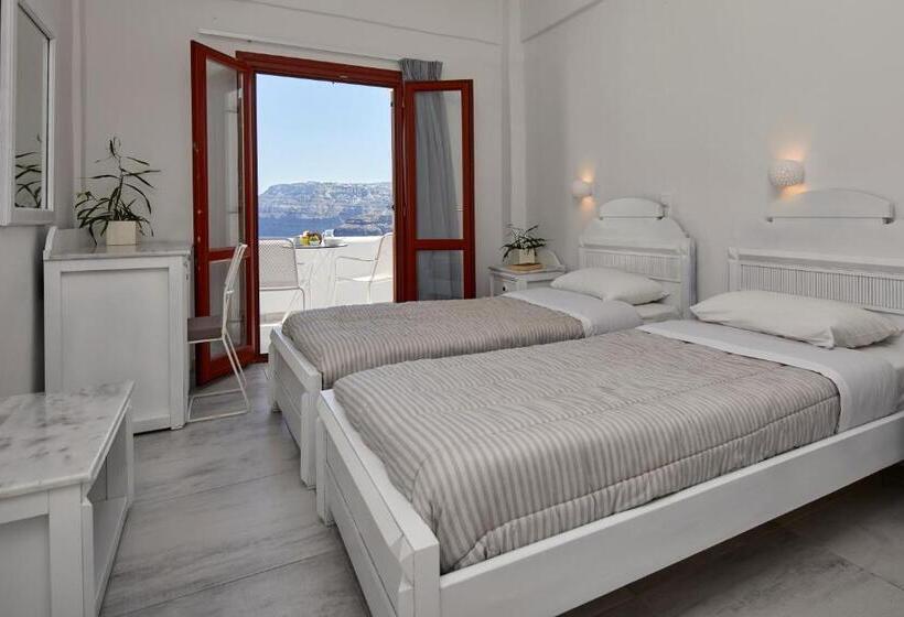 Standardrum Havsutsikt med Balkong, Santorini View