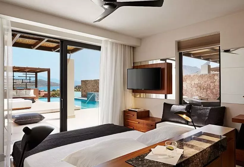 オーシャンビューの２ベッドルームデラックスアパート, Domes Of Elounda, Autograph Collection