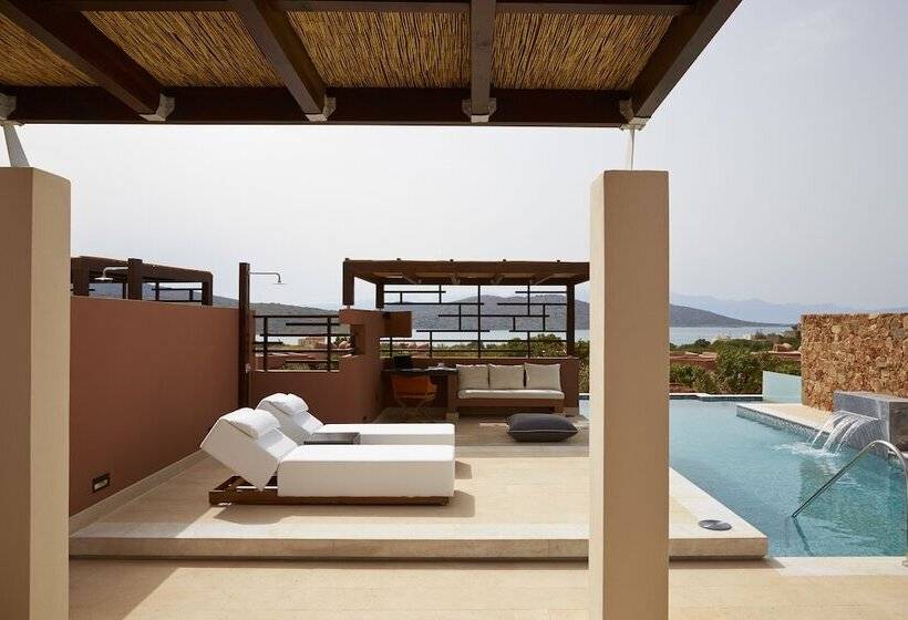 شقة ديلوكس غرفتين نوم مطلة على البحر, Domes Of Elounda, Autograph Collection