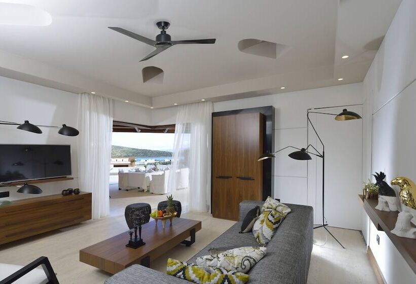 דירת דלוקס 2 חדרי שינה עם נוף לים, Domes Of Elounda, Autograph Collection