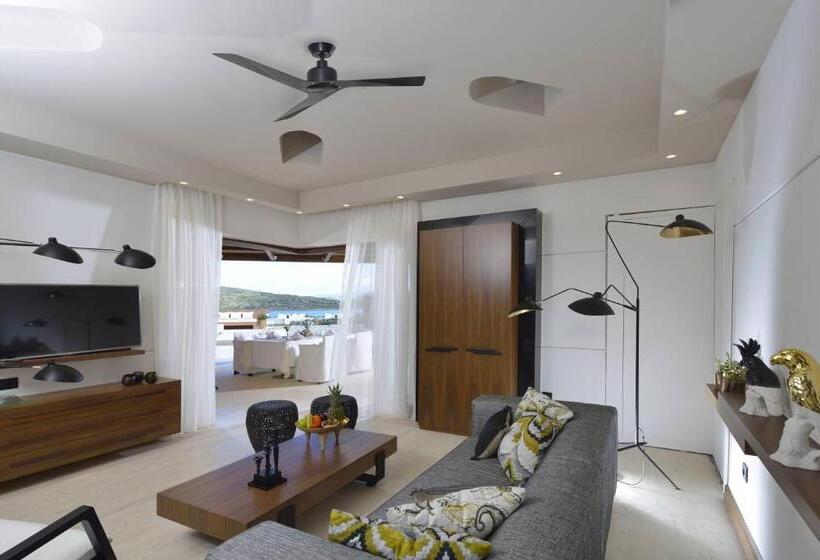 شقة ديلوكس غرفتين نوم مطلة على البحر, Domes Of Elounda, Autograph Collection