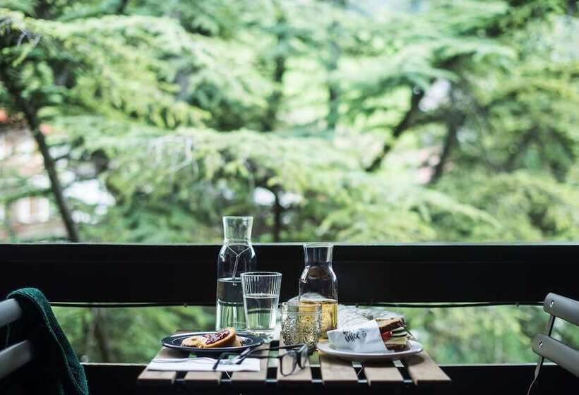 バルコニー付きシングルスタンダードルーム, La Genzianella Bormio