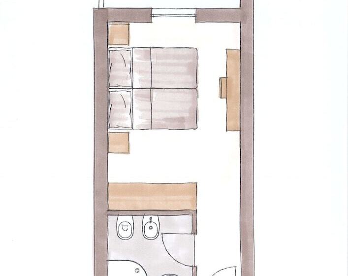 山の見えるスーペリアルーム, La Genzianella Bormio