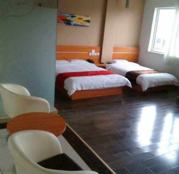 패밀리 룸, Thank Inn Chain Hotel Shanxi Lvliang Jiaokou County West Street