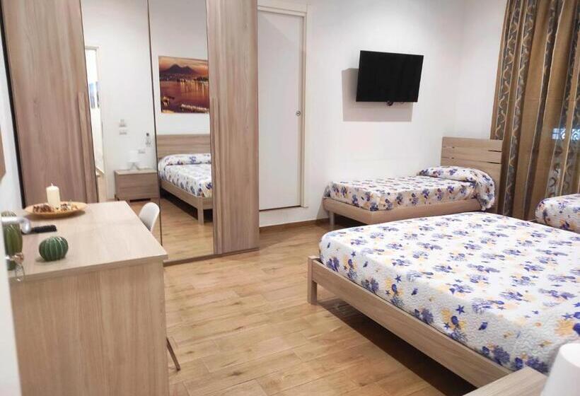 غرفة ديلوكس رباعية, Villa Manto Bed And Breakfast   Torre Annunziata Pompei