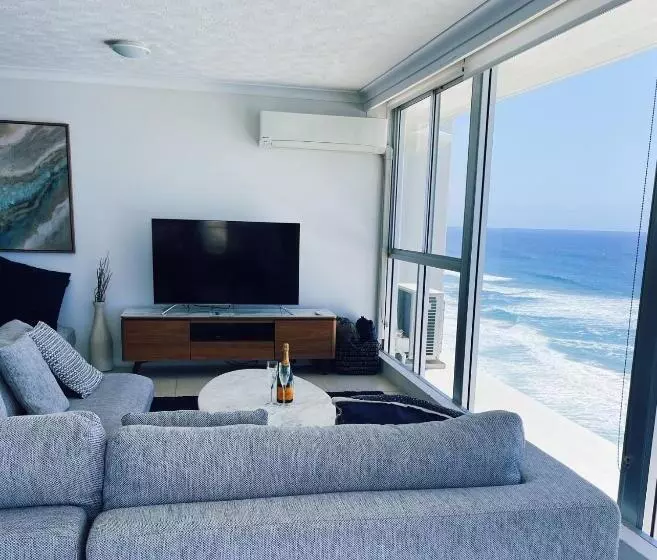 آپارتمان 1 خوابه با چشم‌انداز دریا, Golden Sands On The Beach   Absolute Beachfront Apartments
