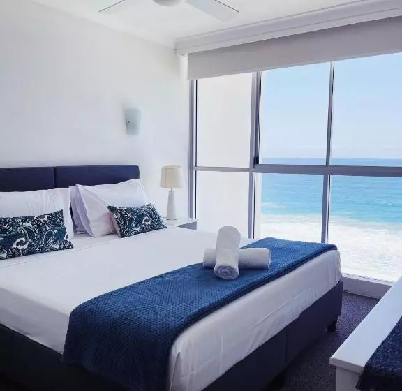 آپارتمان 1 خوابه با چشم‌انداز دریا, Golden Sands On The Beach   Absolute Beachfront Apartments