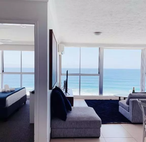 آپارتمان 1 خوابه با چشم‌انداز دریا, Golden Sands On The Beach   Absolute Beachfront Apartments