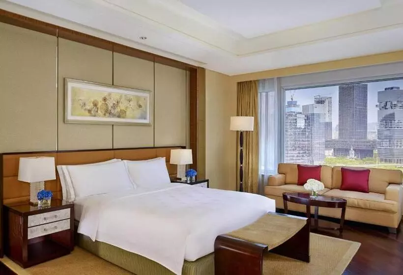 キングサイズベッドのデラックスルーム, The Ritz Carlton, Shenzhen, Nearby Futian Cbd, Convention & Exhibition Center, Futian Railway Statio