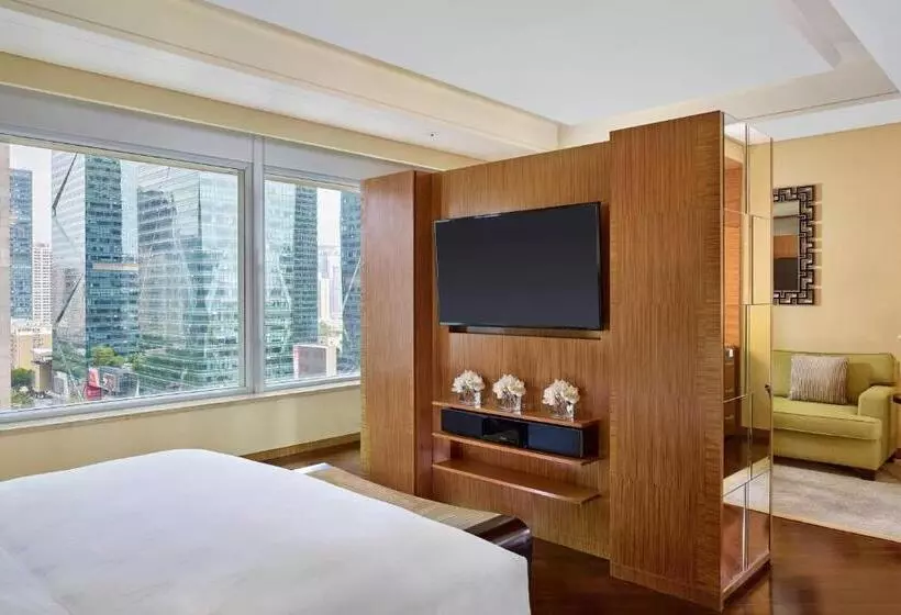 キングサイズベッドのクラブルーム, The Ritz Carlton, Shenzhen, Nearby Futian Cbd, Convention & Exhibition Center, Futian Railway Statio