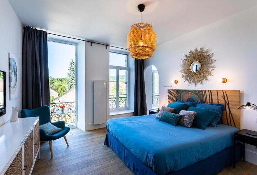 디럭스 룸 킹사이즈 침대, Le 49 Côté Parc & Spa