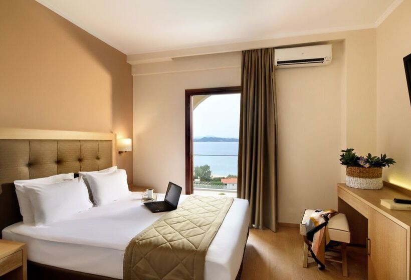 可观海景的舒适型房间, Akrathos Beach