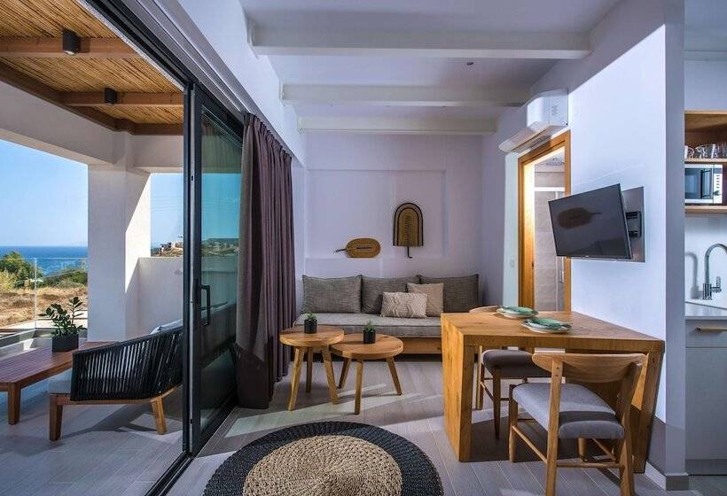 Апартаменты Deluxe 1 Спальня Вид на Море, Irida Hotel Agia Pelagia