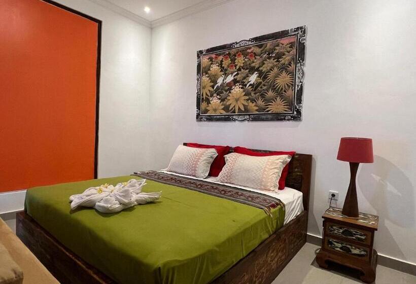 חדר דחוקס עם מיטת קינג, Villa Santai Karangasem