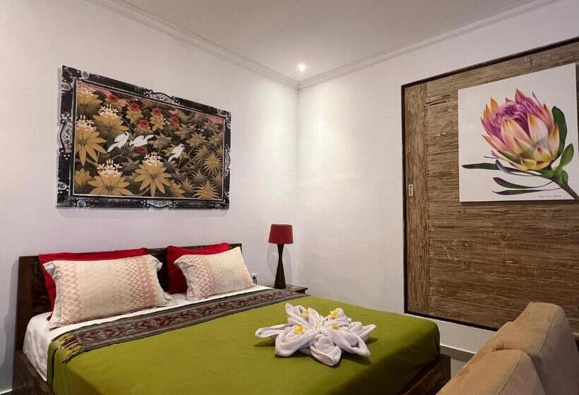 חדר דחוקס עם מיטת קינג, Villa Santai Karangasem