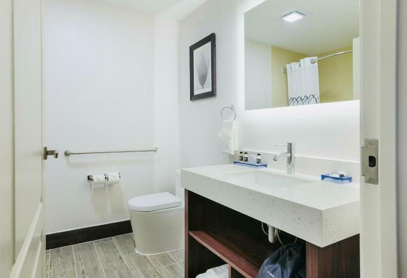 מיטת קינג בסוויטה, The Leo Collection Detroit, Ascend Hotel Collection