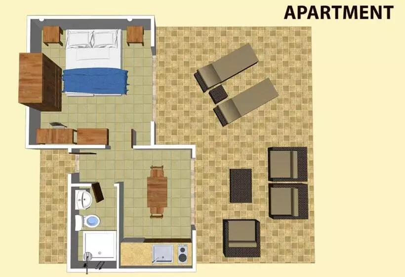 海の見える１ベッドルームアパートメント, Al Mare Villas