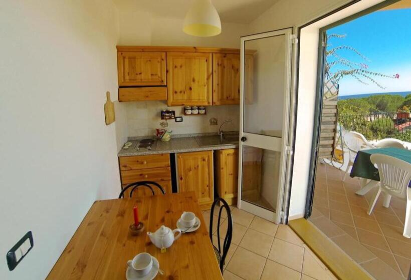 شقة غرفة واحدة مطلة على البحر, Domus De Janas Sul Mare