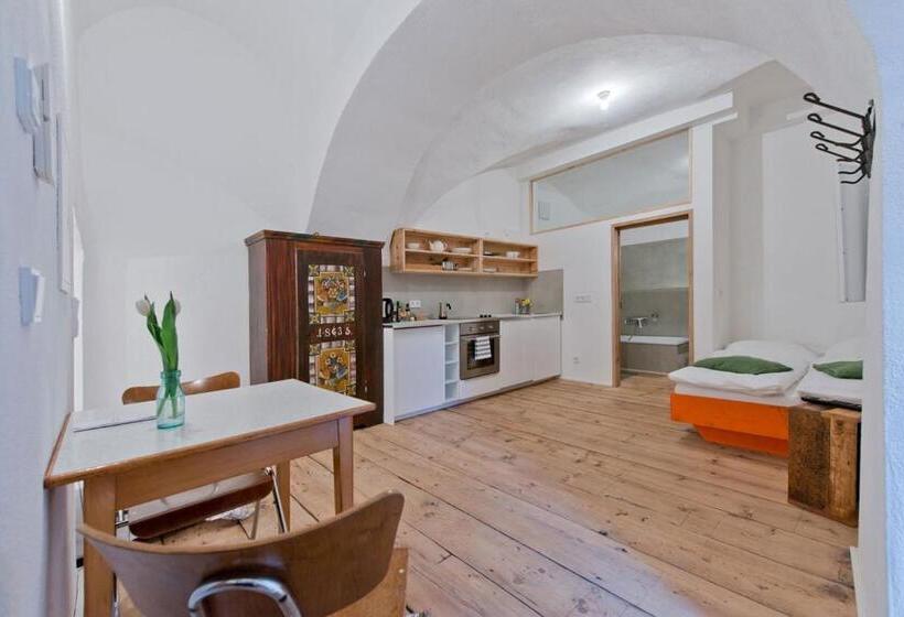 带露台的标准工作室, Das Hornsteiner